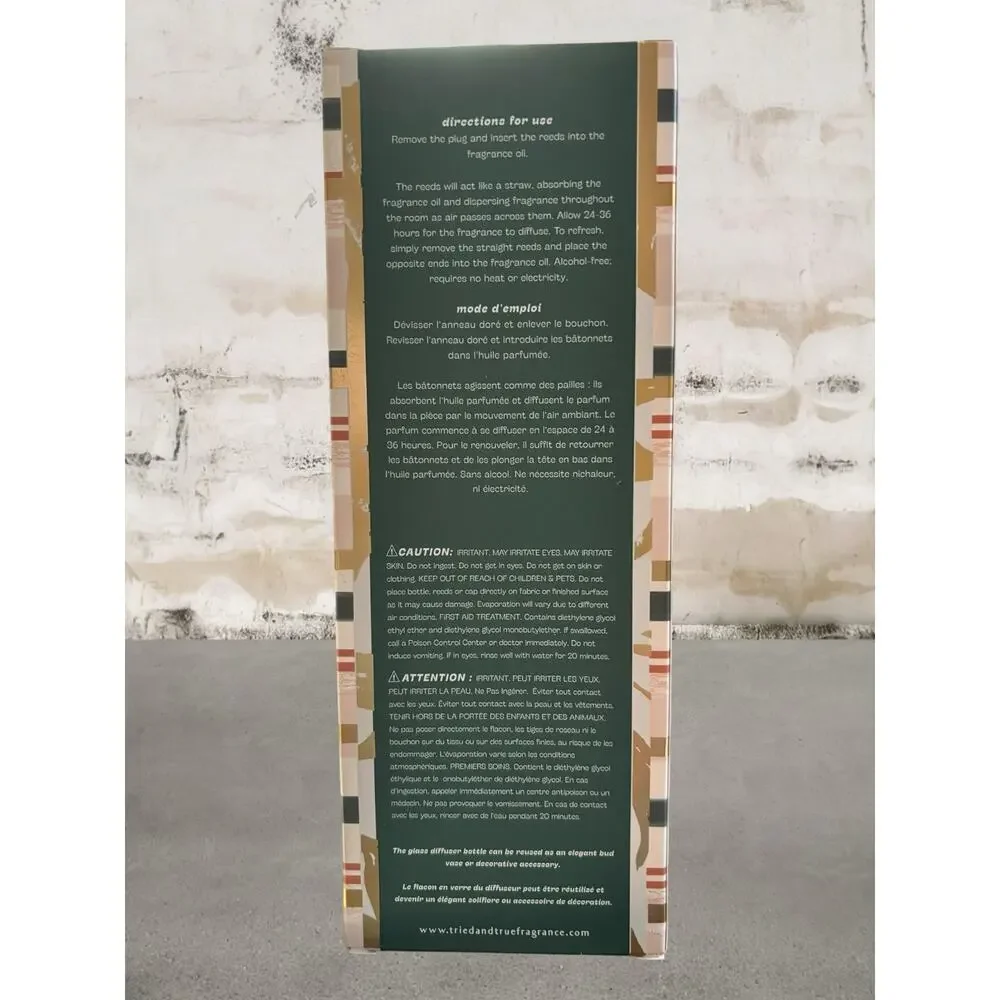 Illume Tried & True Wood Reed Diffuser in Peppermint Whip NIB